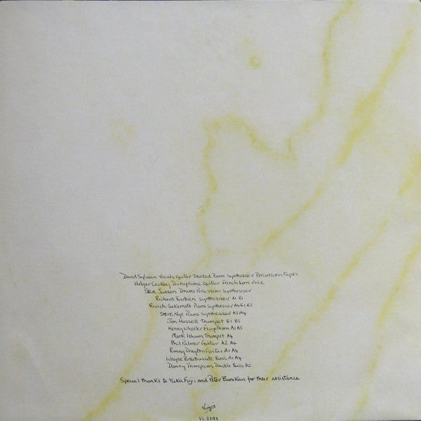 David Sylvian - Brilliant Trees - 1984