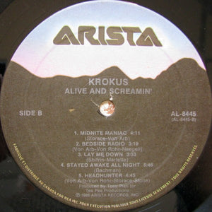 Krokus - Alive And Screamin' - 1986