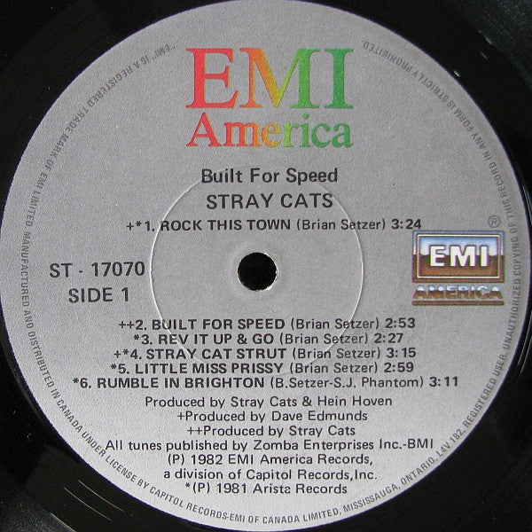Stray Cats - Built For Speed - 1982