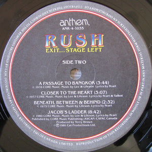 Rush - Exit...Stage Left - 1981