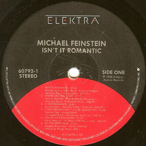Michael Feinstein - Isn't It Romantic - 1988