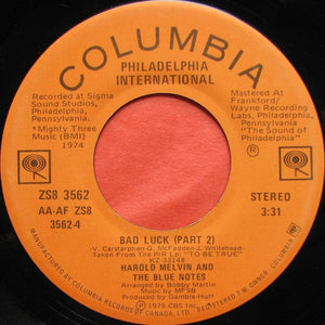 Harold Melvin And The Blue Notes - Bad Luck - 1975