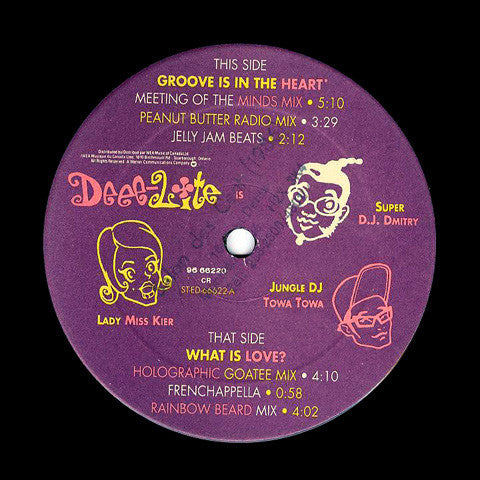 Deee-Lite - Groove Is In The Heart / What Is Love? - 1990