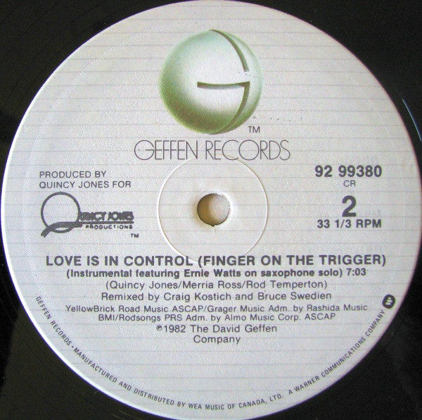 Donna Summer - Love Is In Control (Finger On The Trigger) - 1982