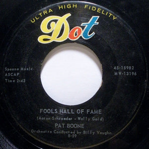 Pat Boone - Fools Hall Of Fame
