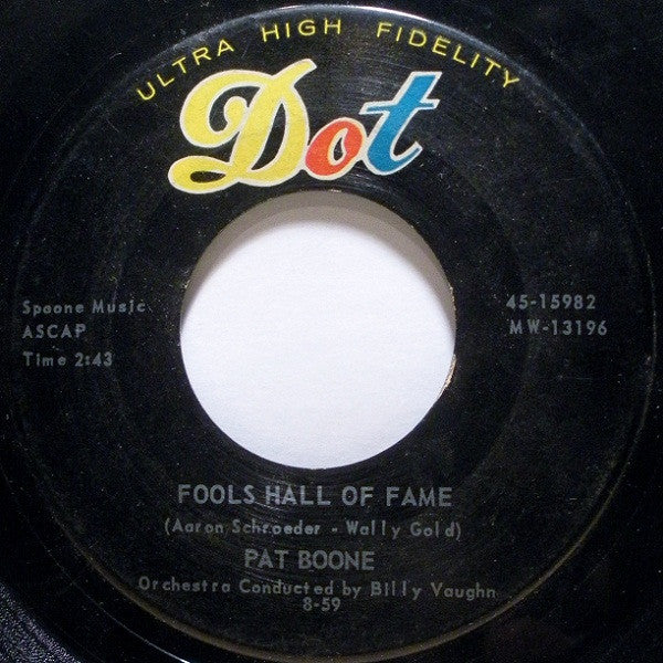 Pat Boone - Fools Hall Of Fame