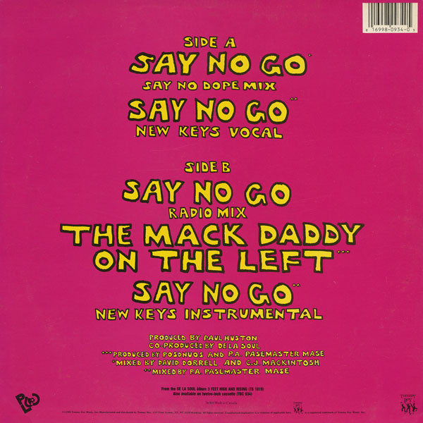 De La Soul - Say No Go - 1989