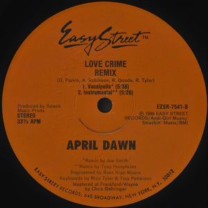 April Dawn - Love Crime (Remix) Vinyl Record