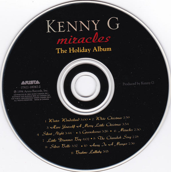 Kenny G - Miracles - The Holiday Album (CD) - 1994