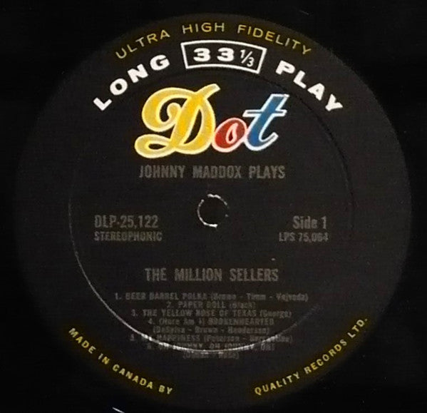 Johnny Maddox - Plays The Million Sellers - 1958