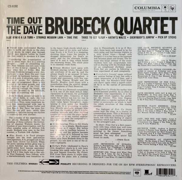 The Dave Brubeck Quartet - Time Out Vinyl Record