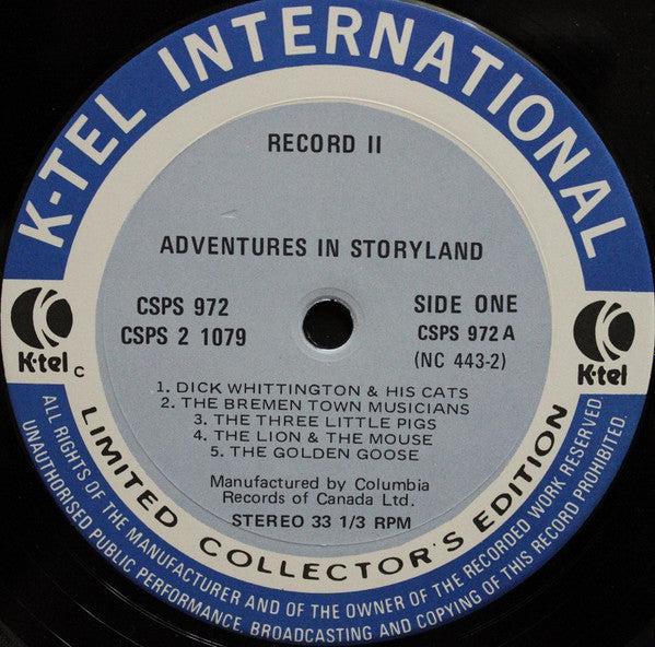 Unknown Artist - K-tel's Adventures In Storyland -