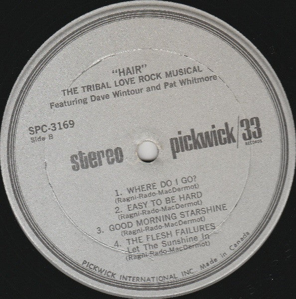 Various - The Music And Songs From Hair - 1969