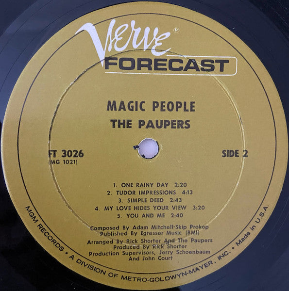 Paupers, The - Magic People - 1967
