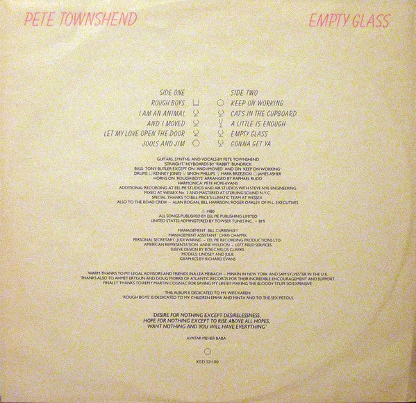 Pete Townshend - Empty Glass