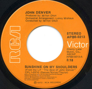 John Denver - Sunshine On My Shoulders - 1974