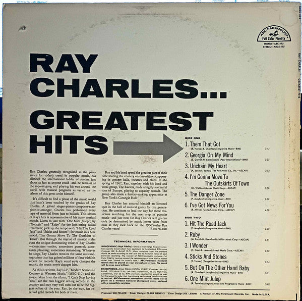 Ray Charles - Greatest Hits
