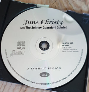 June Christy With Johnny Guarnieri Quintet - A Friendly Session Vol. 2 (CD) - 1999
