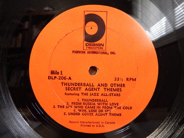Jazz All-Stars, The - Thunderball & Other Secret Agent Themes - 1966