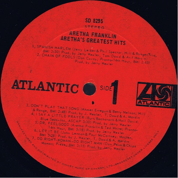 Aretha Franklin - Aretha's Greatest Hits - 1971