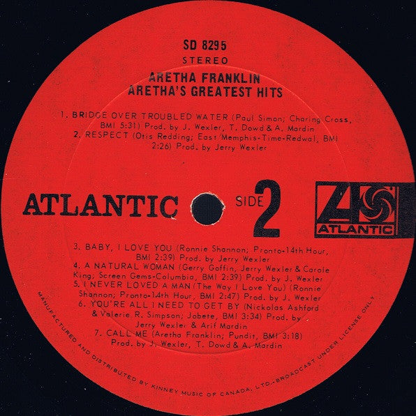 Aretha Franklin - Aretha's Greatest Hits - 1971