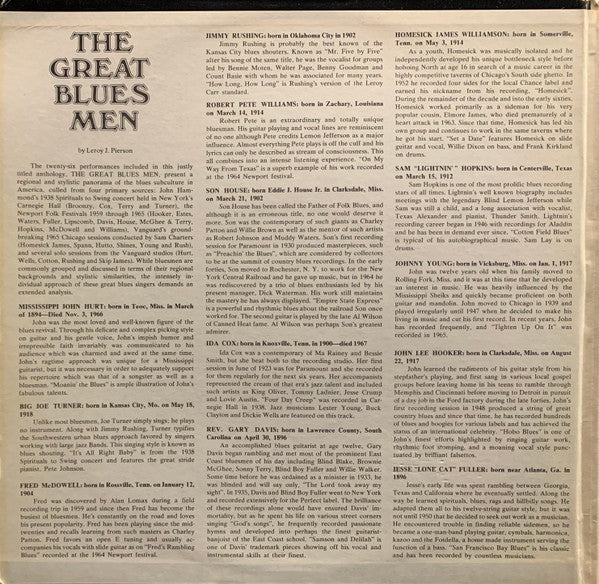 Various - The Great Blues Men -