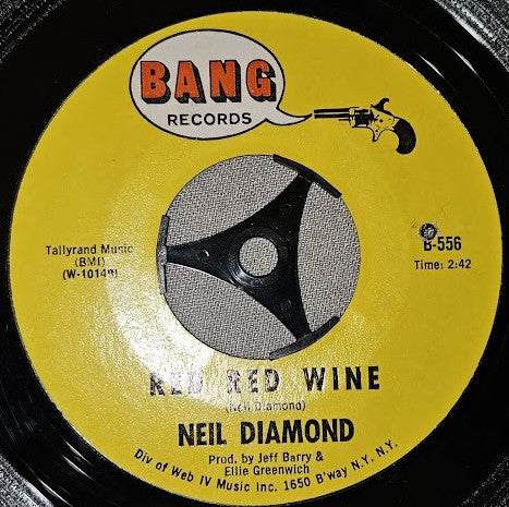 Neil Diamond - Red Red Wine / Red Rubber Ball - 1968