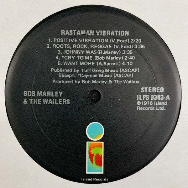 Bob Marley & The Wailers - Rastaman Vibration - 1976