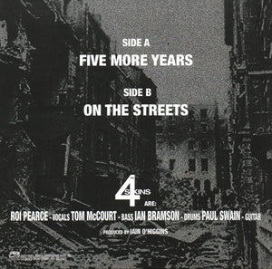 The 4 Skins - Five More Years Vinyl Record