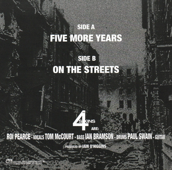 The 4 Skins - Five More Years Vinyl Record