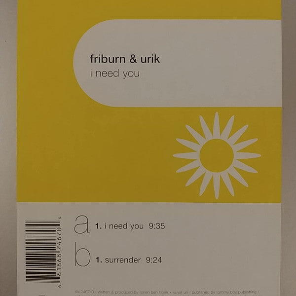 Friburn & Urik - I Need You