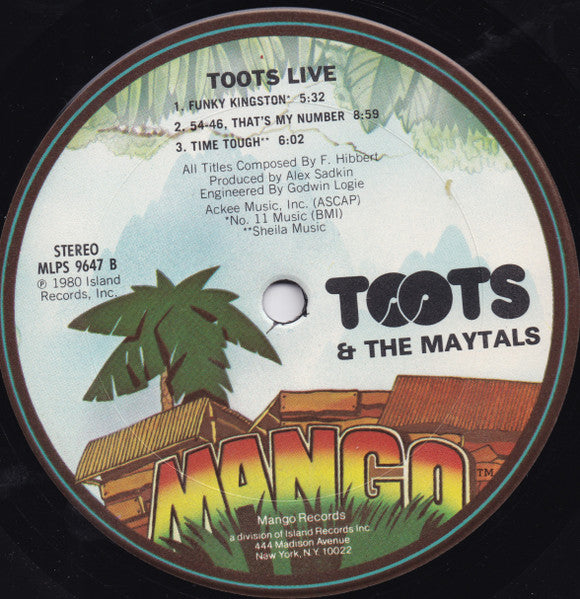 Toots & The Maytals - Toots Live