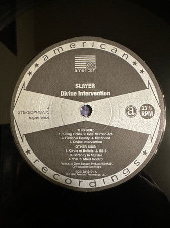Slayer - Divine Intervention - vinyl – Press Vinyl Cafe