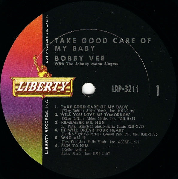 Bobby Vee - Take Good Care Of My Baby Vinyl Record