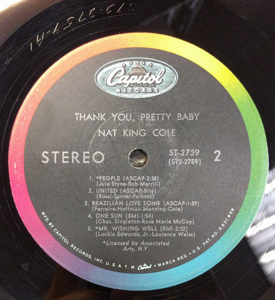Nat King Cole - Thank You, Pretty Baby - 1967