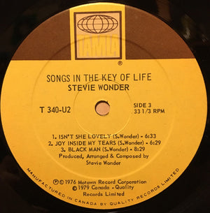 Stevie Wonder - Songs In The Key Of Life Vinyl Record