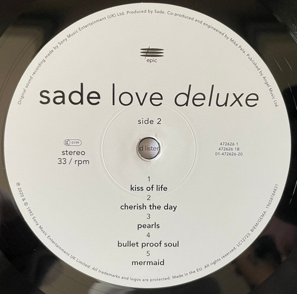 Sade - Love Deluxe Vinyl Record
