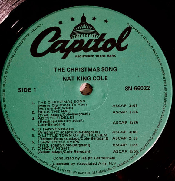 Nat King Cole - The Christmas Song - 1984