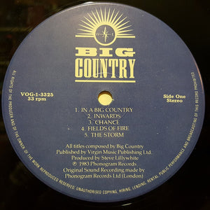 Big Country - The Crossing - 1983