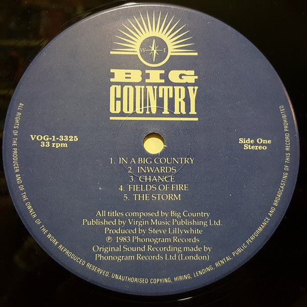 Big Country - The Crossing - 1983