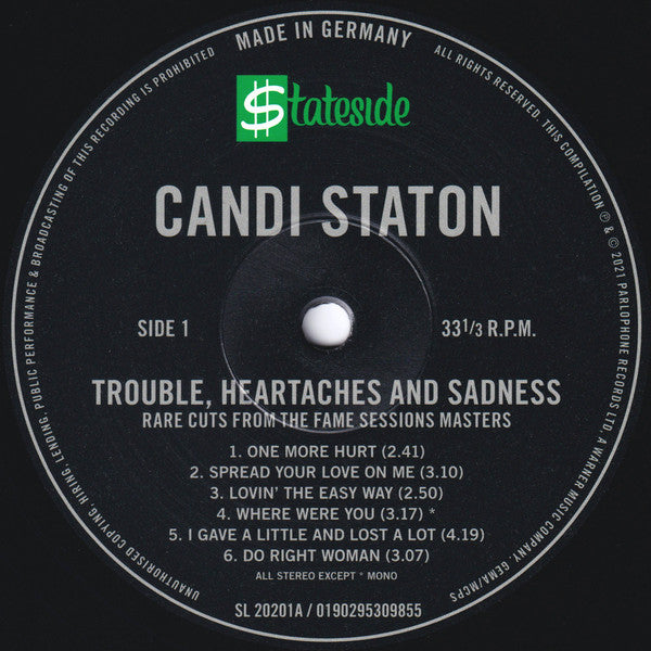 Candi Staton - Trouble, Heartaches And Sadness (Rare Cuts From The Fame Sessions Masters) - 2021