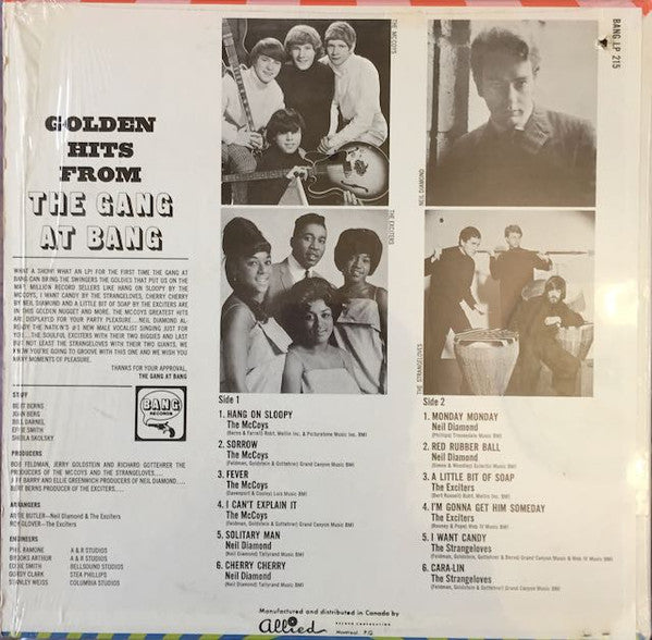 Various - Golden Hits From The Gang At Bang Vinyl Record