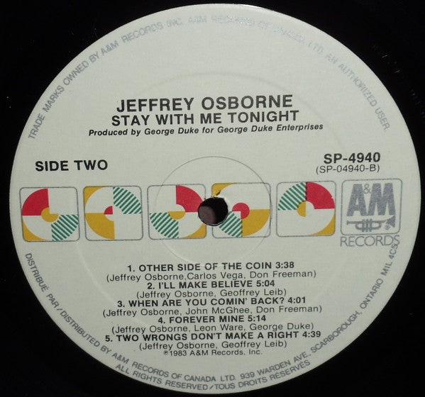 Jeffrey Osborne - Stay With Me Tonight