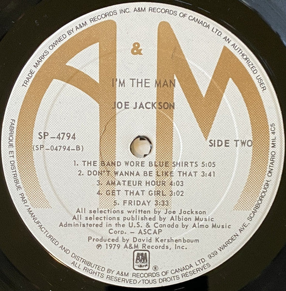 Joe Jackson - I'm The Man - 1979