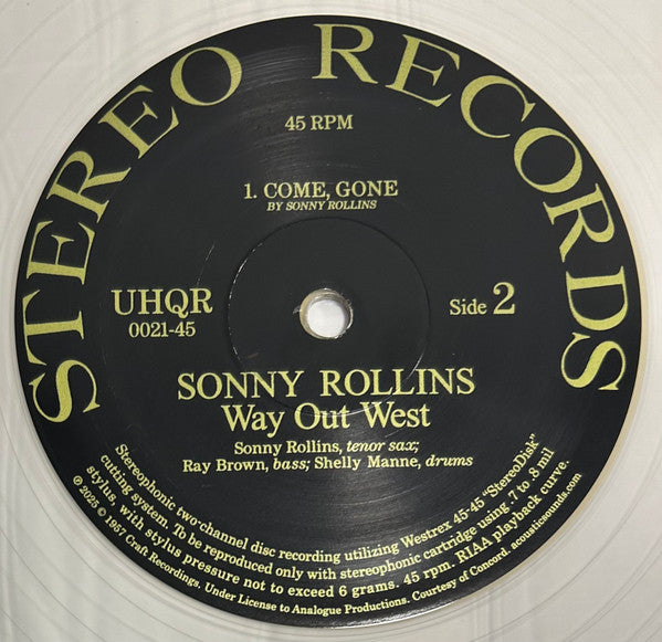 Sonny Rollins - Way Out West - 2025