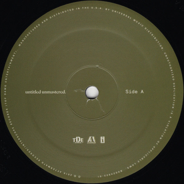 Kendrick Lamar - Untitled Unmastered. - 2016