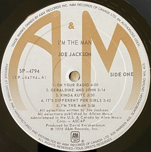 Joe Jackson - I'm The Man - 1979