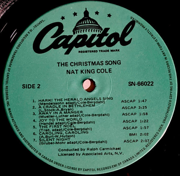 Nat King Cole - The Christmas Song - 1984