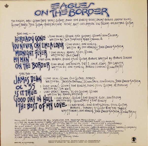 Eagles - On The Border