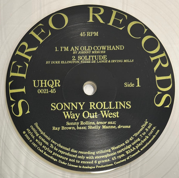 Sonny Rollins - Way Out West - 2025